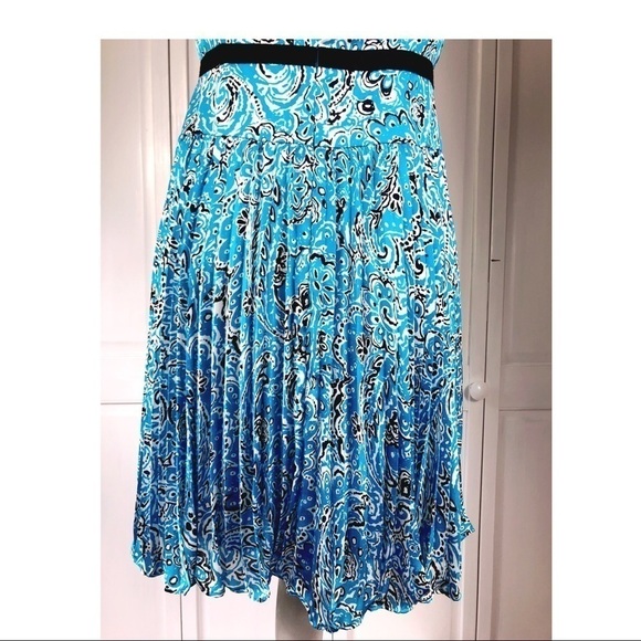 ANN TAYLOR PLEATED SUMMER DRESS size 0P 0576 - Picture 7 of 7